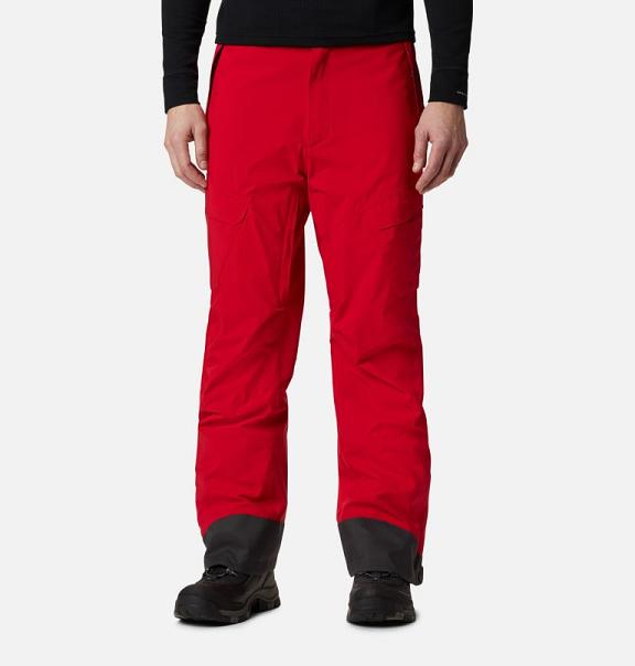 Columbia Mens Ski Pants Sale UK - Powder Stash Pants Red UK-523510